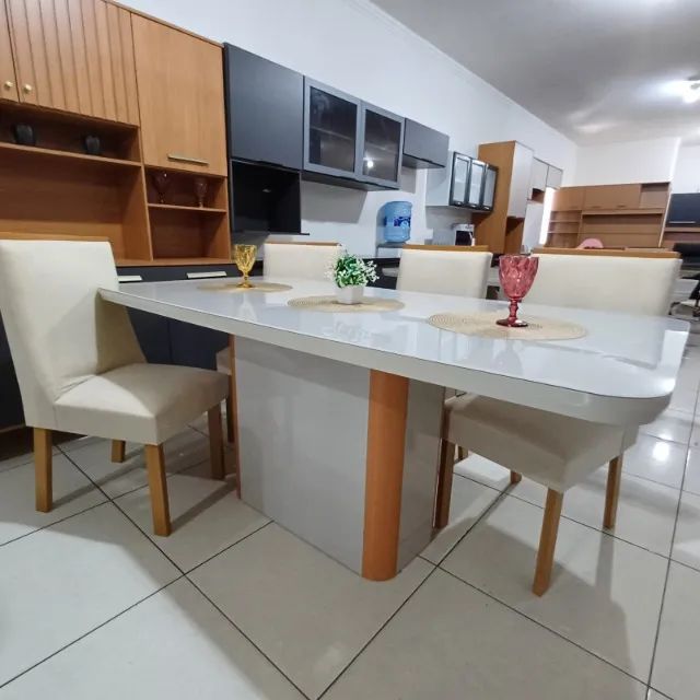 mesa de jantar com 6 cadeiras // entrega imediata !!! 