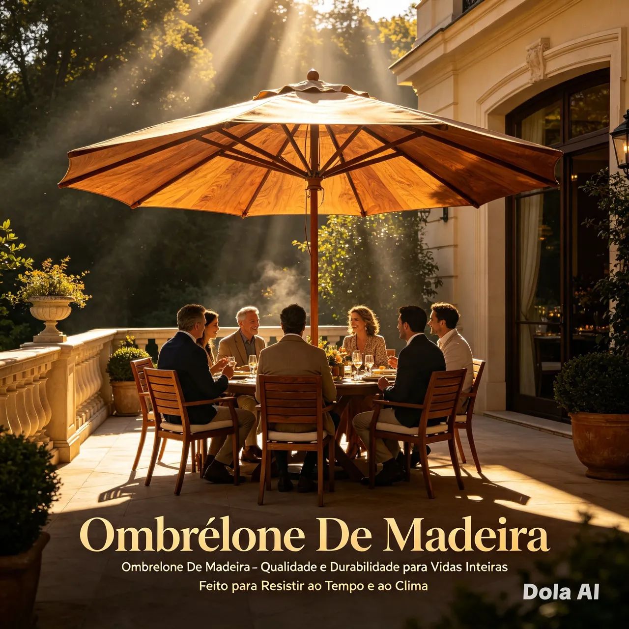 Guarda Sol Madeira - Foto 4