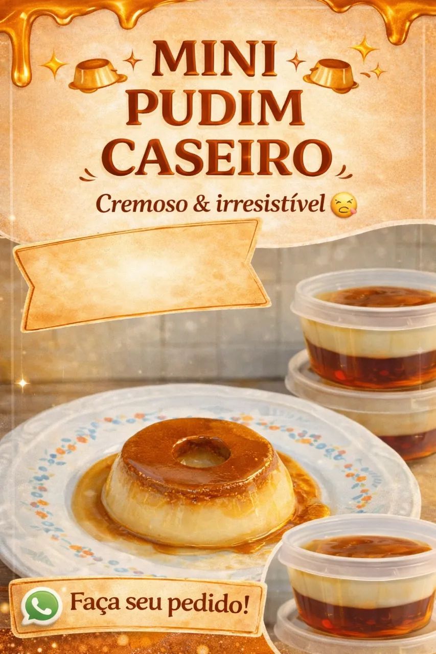 Mini pudim atacado(revenda) e varejo