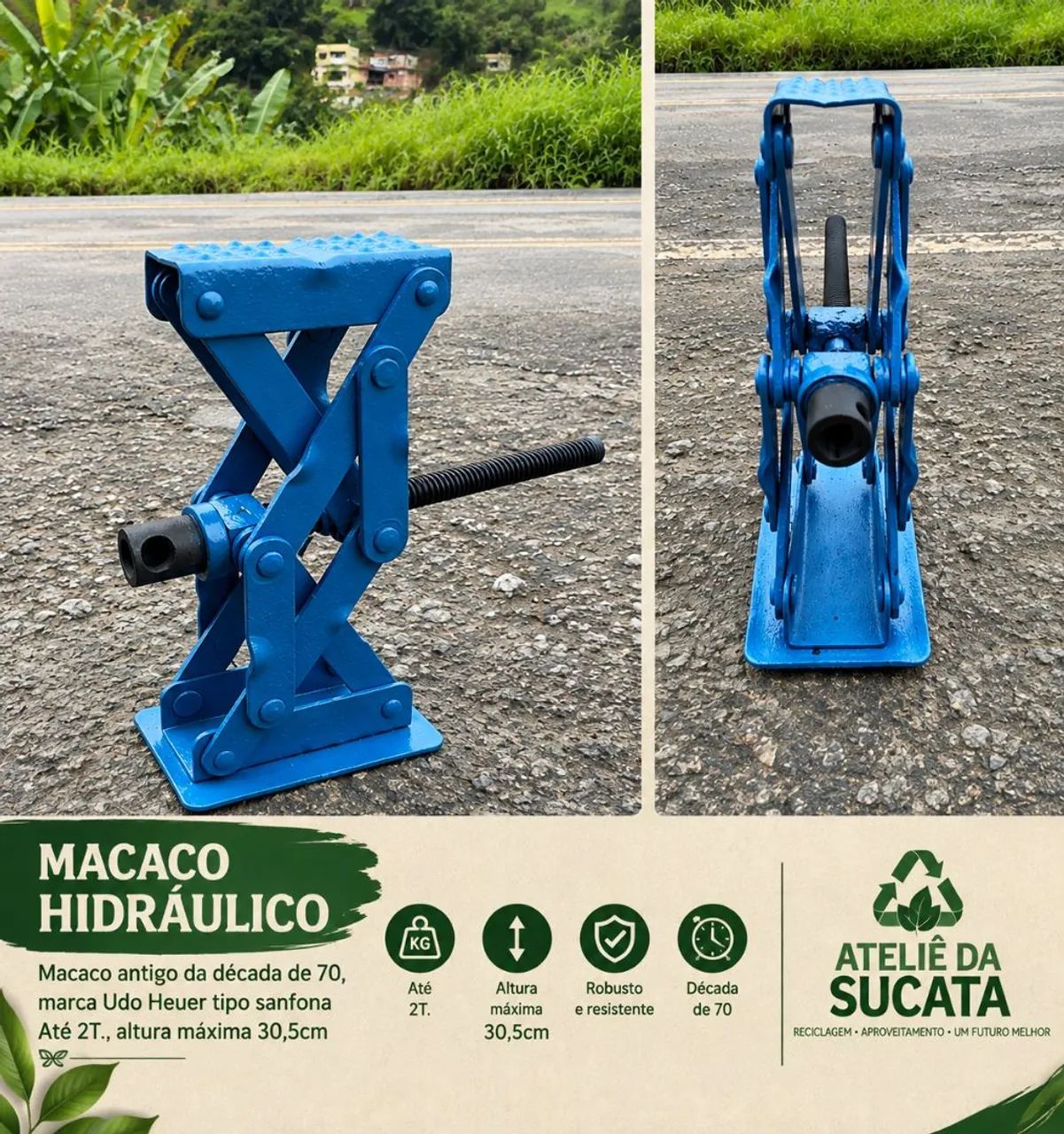 Macaco tipo sanfona da década de 70 