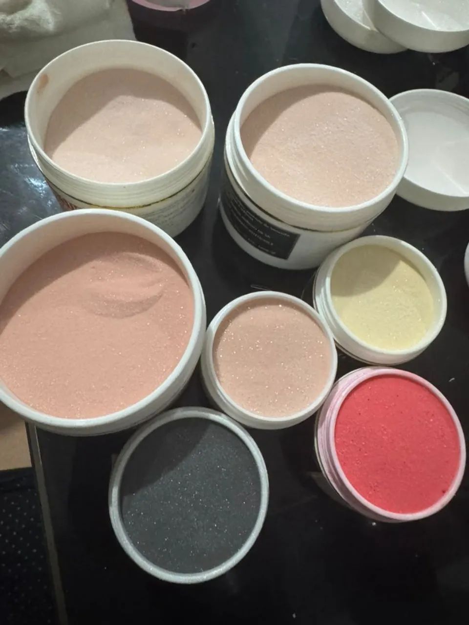 Kit de pó acrílico prata alongamento de unhas  - Foto 2