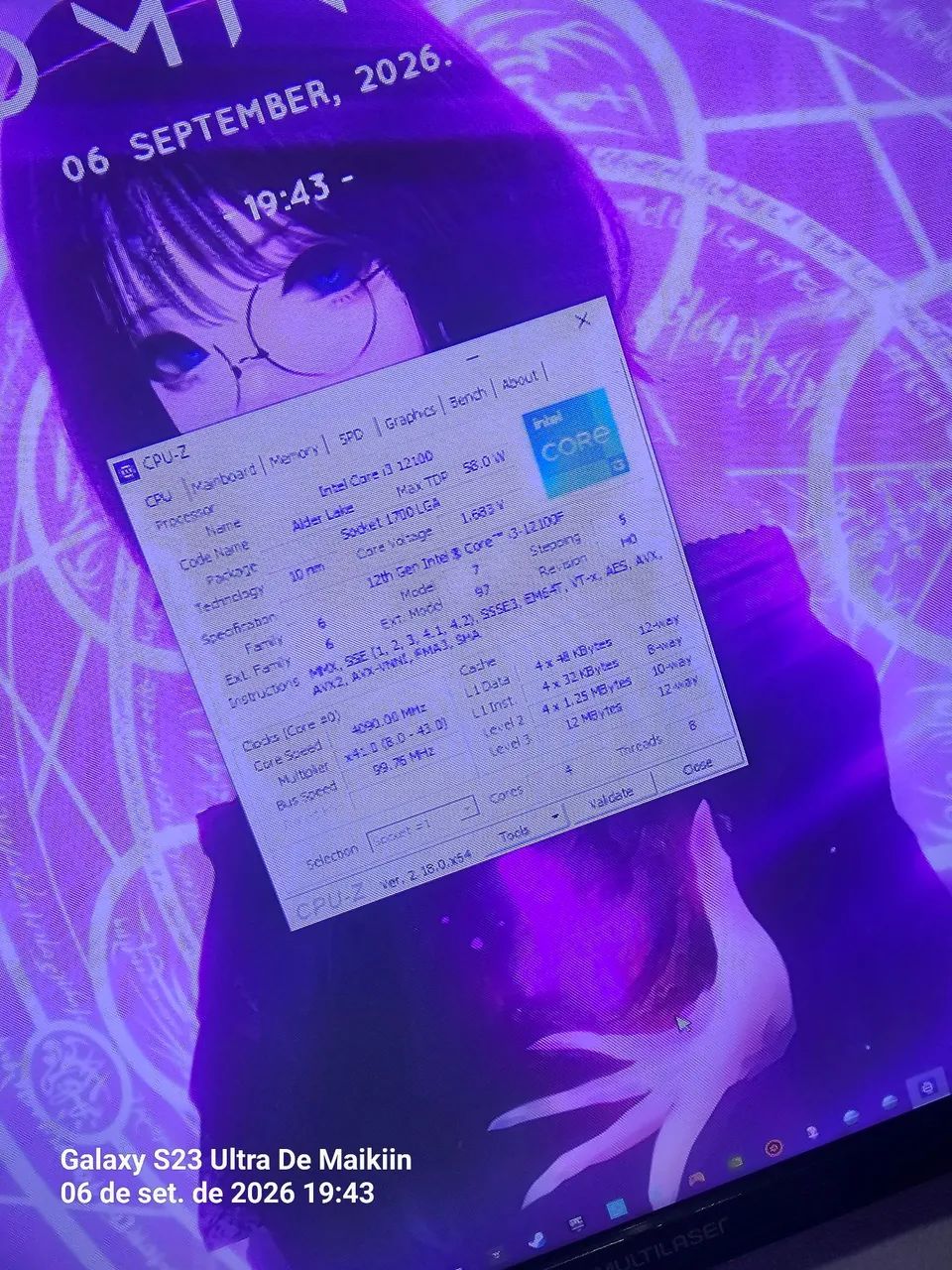 processador intel i3 12100f socket 1700 - Foto 2