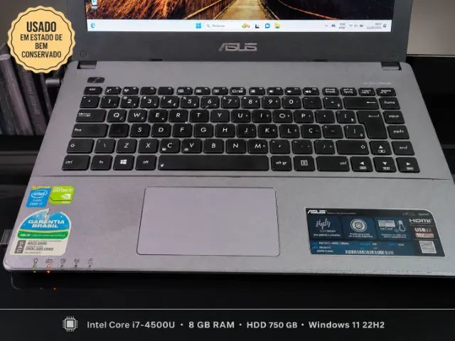 Notebook ASUS X451L Series Intel Core i7, 8GB RAM, GeForce 720M, HDD 750 GB - Foto 3