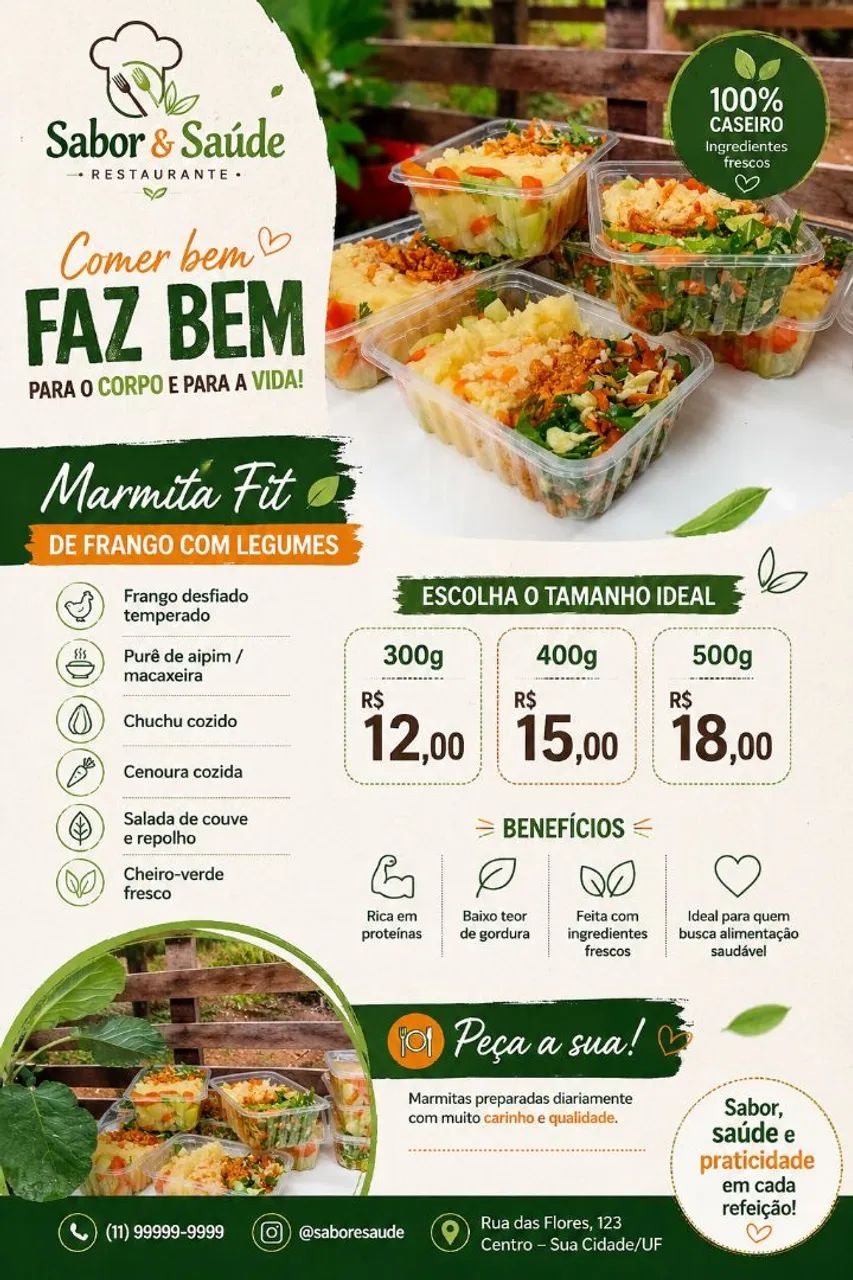 Marmita congelada comida saudável - Foto 2