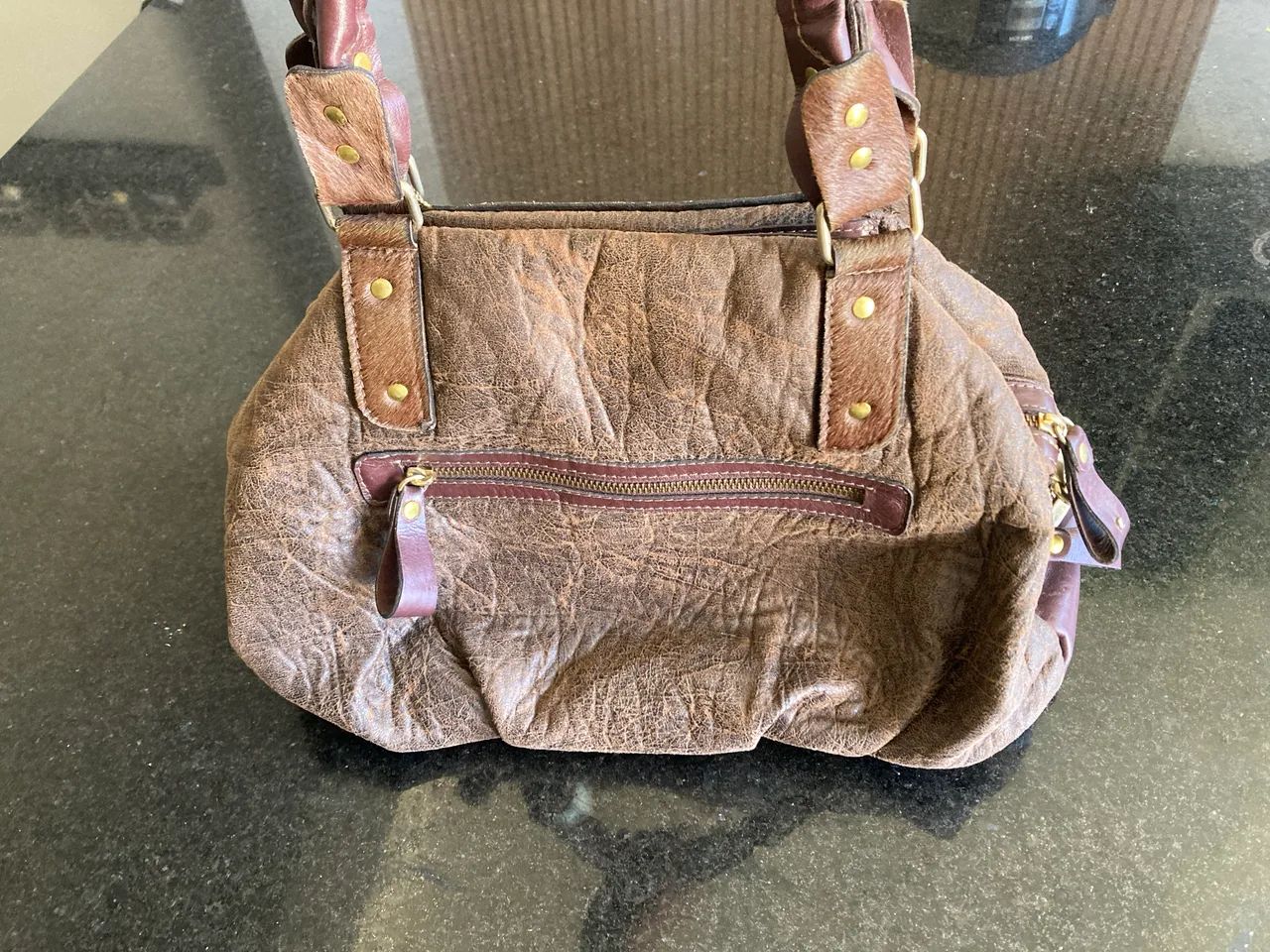 Bolsa de ombro Flávia Moraes- Couro Liso & Pelo  - Foto 3