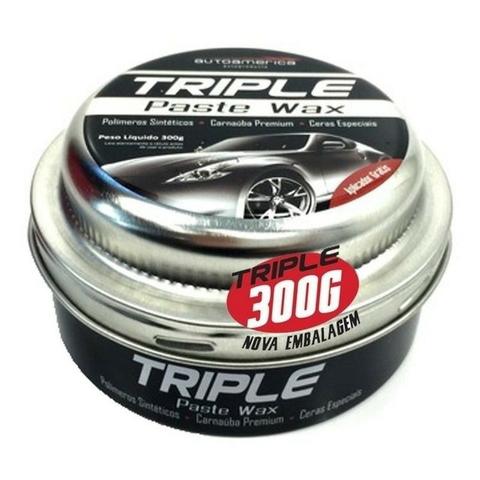 Cera de Carnauba Triple Paste Wax 300 gramas Autoamerica