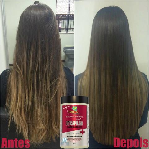 3 Máscaras de 1 Kg Reparação e Reconstrução Total Hábito Cosméticos 002 - Foto 3