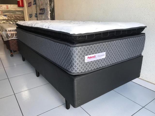 Cama Box Solteiro Palemax Titanium em Molas - Top de Linha! - Foto 4