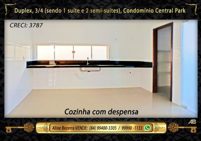 Duplex no Central Park com móveis projetados, 3 quartos, amplo espaço gourmet - Foto 10