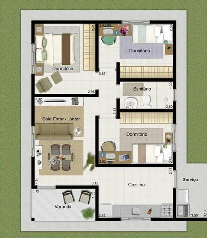 Casa 3 quartos - Foto 2