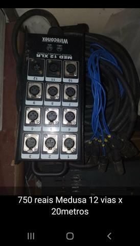 Microfone mesa de som iluminação controladora laser mixer multi cabo
