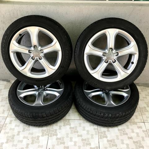 Rodas Originais Audi A5 Aro 17 5x112 + Pneus Bridgestone Novos - Foto 2