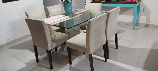 Mesa de Jantar Quadrada + cadeiras - Foto 2