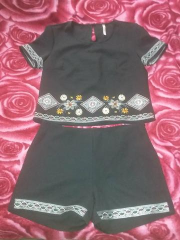 Conjunto G bordado troco ou vendo