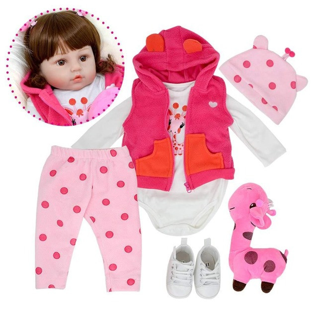 Bebê Reborn Boneca Realista 100% Silicone Girafa Criança - Foto 3