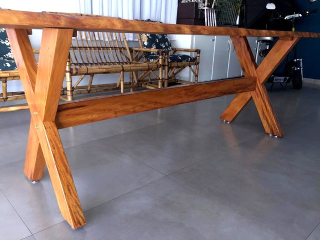 Mesa de Madeira Peroba - Foto 3