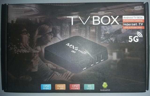 TV Box MXQ 4gb ram + 64gb interna wifi 5g reproduz 4k