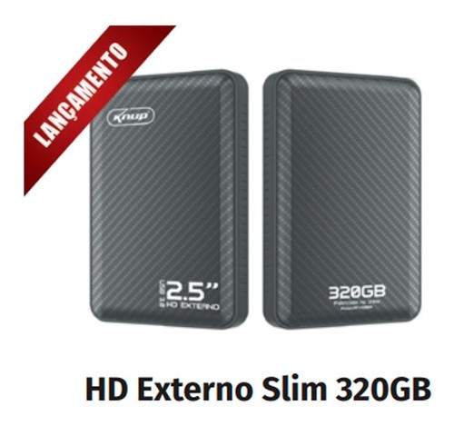 HD EXTERNO 320GB SLIM 2.5 POL KNUP KP-HD809 SATA  - Foto 2