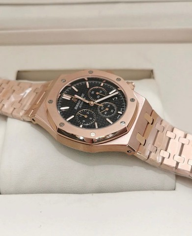 Relógio Audemars Piguet Royal Oak Rose Gold Quartzo Novo