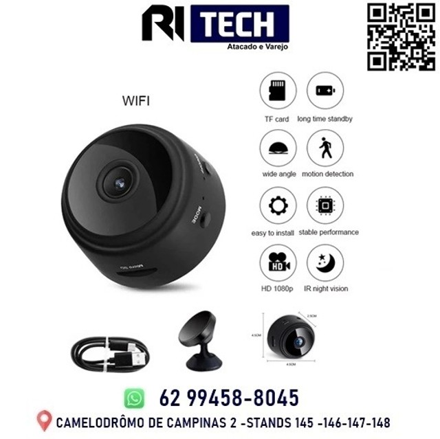 Câmera Wifi A9 1080P Wireless Security-Camera Remote Motion