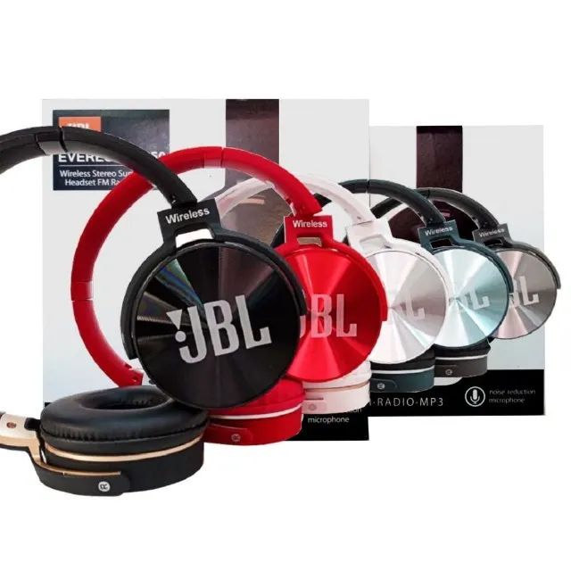 Fone de Ouvido Bluetooth Sem Fio JBL Everest JB 950 Wireless Radio FM Mp3 Cartão Memória A - Foto 2