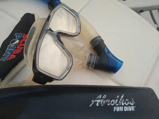Kit Mergulho Nadadeira Fun Dive 41/42 (9/10) Máscara Snorkel - Foto 4
