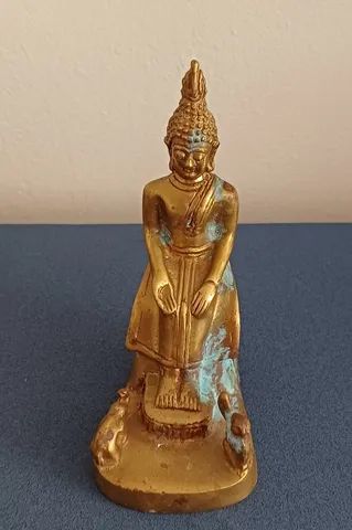 Antiga escultura de bronze - 12 cm