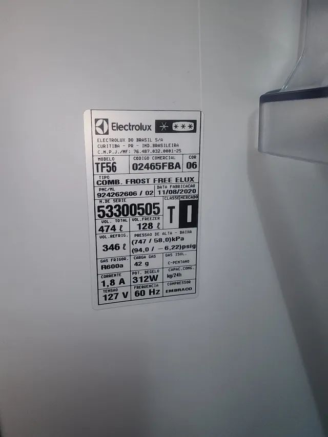 Geladeira Electrolux FT56 474 litros