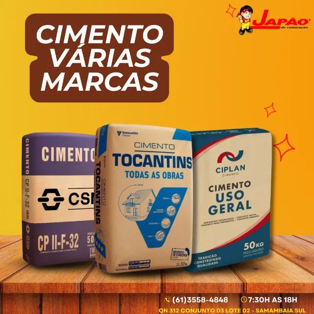 Cimento Várias Marcas Aproveite e Faça Seu Orçamento no Whatsapp
