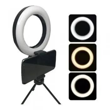  Luminaria LED Ring Light youtuber 6 polegadas SE-16 - Foto 2