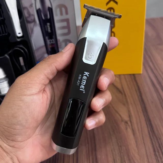 Máquina de Corte e Acabamento Kemei KM-431 Original Bivolt