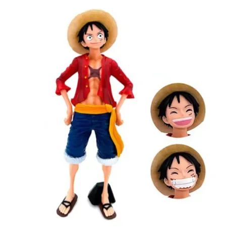 Boneco Monkey D.  Luffy 28cm, Action Figure, Anime One Piece Colecionável - Foto 5