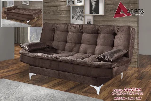 Sofá Cama Ágatha - Receba Hoje - Maio122 - Foto 5