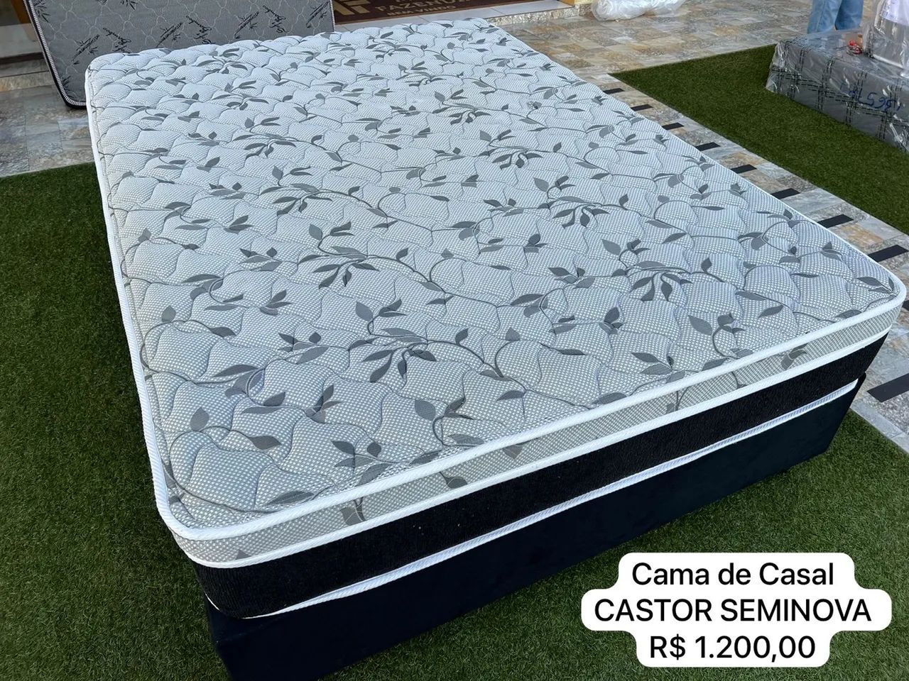 Cama Queen Size Pillow Top Spring Seminova Camas e Colchoes Boqueirao Curitiba 1362414318 OLX