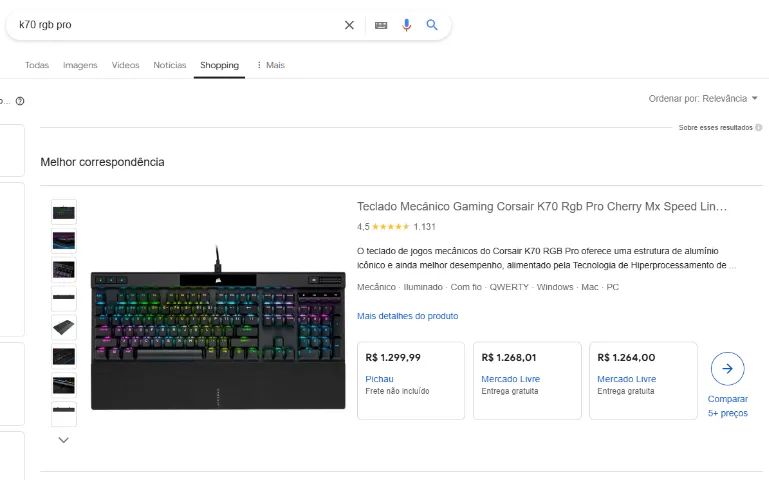 Teclado Mecânico Gamer Corsair K70 RGB PRO, CHERRY MX Red (Novo, Lacrado, Com nota) - Foto 2