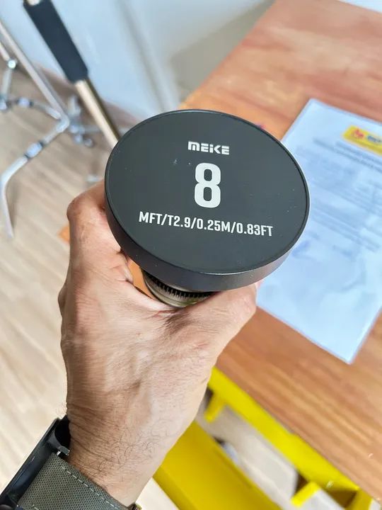 Lente Cine Meike 8mm MFT para Lumix, BlackMagic e Olympus