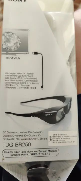 Óculos 3D Sony TDG-BR250 - Novo