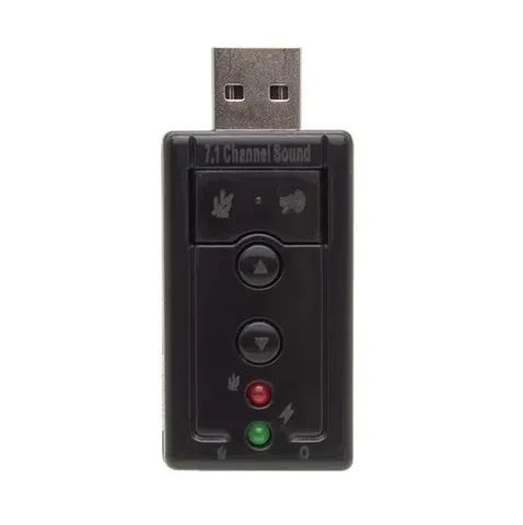 Adaptador Placa De Som Audio 7.1 Usb