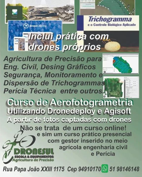 Curso de Aerofotogrametria com drones