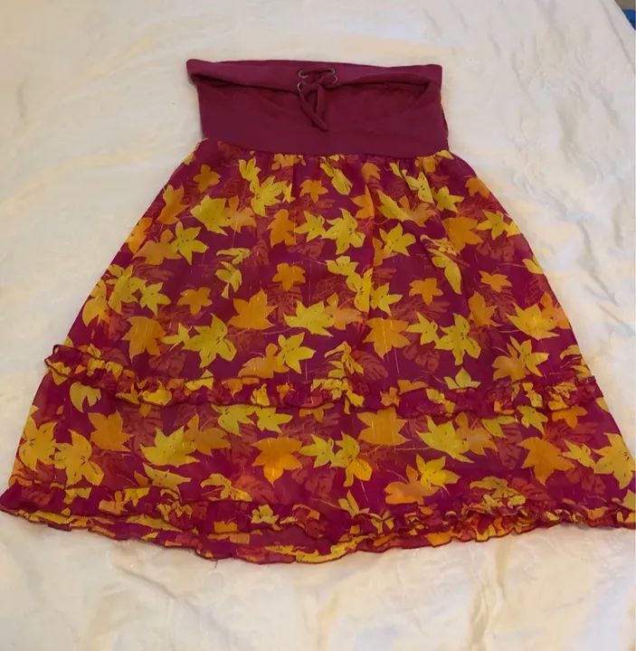 Vestido Folhas amarelas  - Foto 3