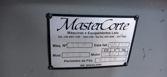 Serra Fita Horizontal Master Corte Master20 Usada. - Foto 5