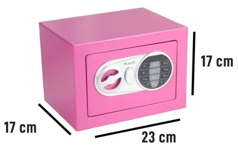 Cofre Digital Eletrônico Xsafe Rosa - Foto 3