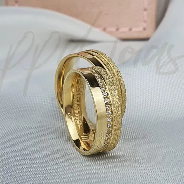 Alianças de Noivado em Ouro 18k - Foto 2