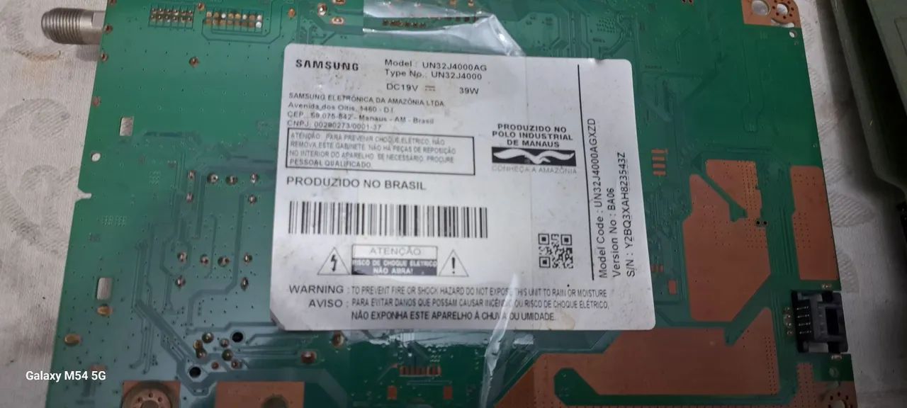 Placa Eletrônica Samsung UN32J4000AGXZD