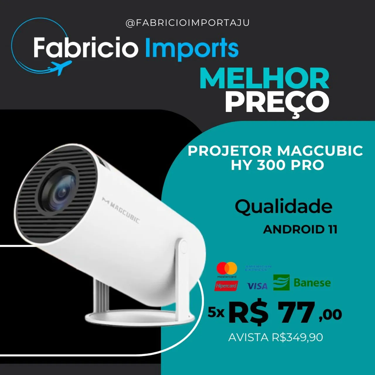 Projetor HY300 Pro