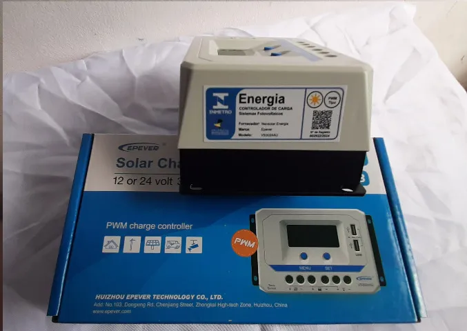 Controlador de carga PWM 30A Epever energia solar