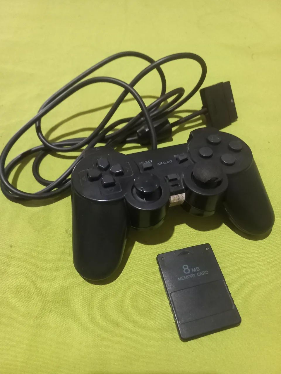Memory Card Ps2 + Controle Paralelo de BRINDE!