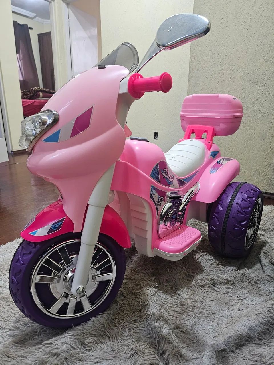 Mini Moto Elétrica Infantil Rosa - Diversão Garantida! - Foto 2