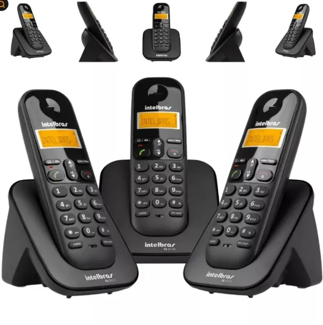 Kit Telefone Sem Fio Com 2 Ramal Adicional Ts 3113 Intelbras