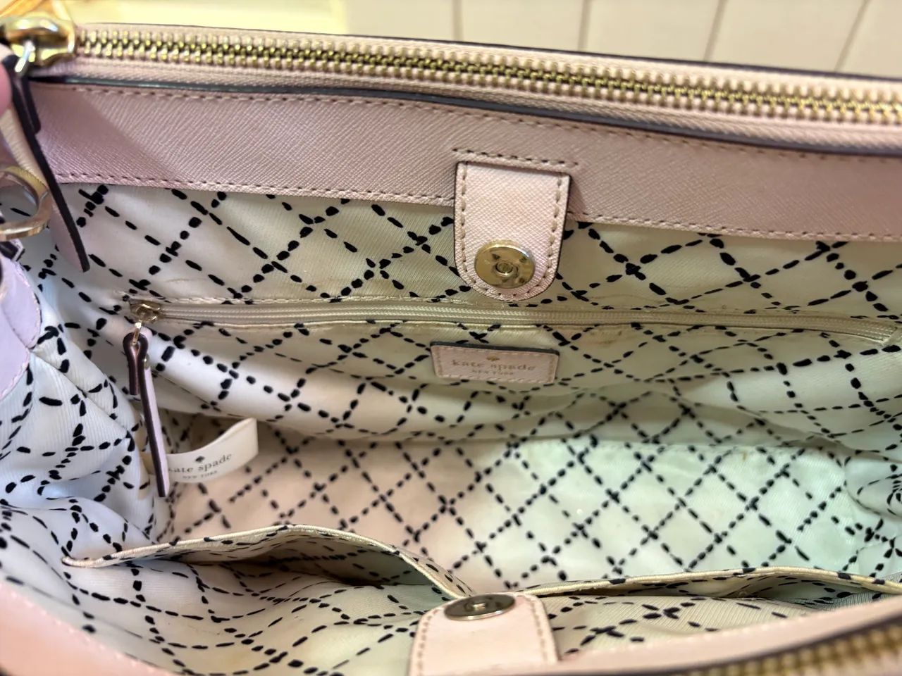 Bolsa Kate Spade couro rosa claro - Foto 3